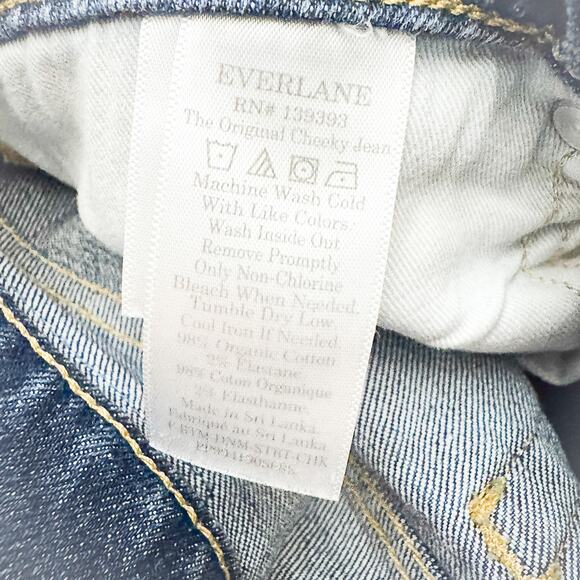 Everlane The Original Cheeky Jean Organic Cotton Denim Jeans Zip Fly Size 26 - Picture 7 of 9